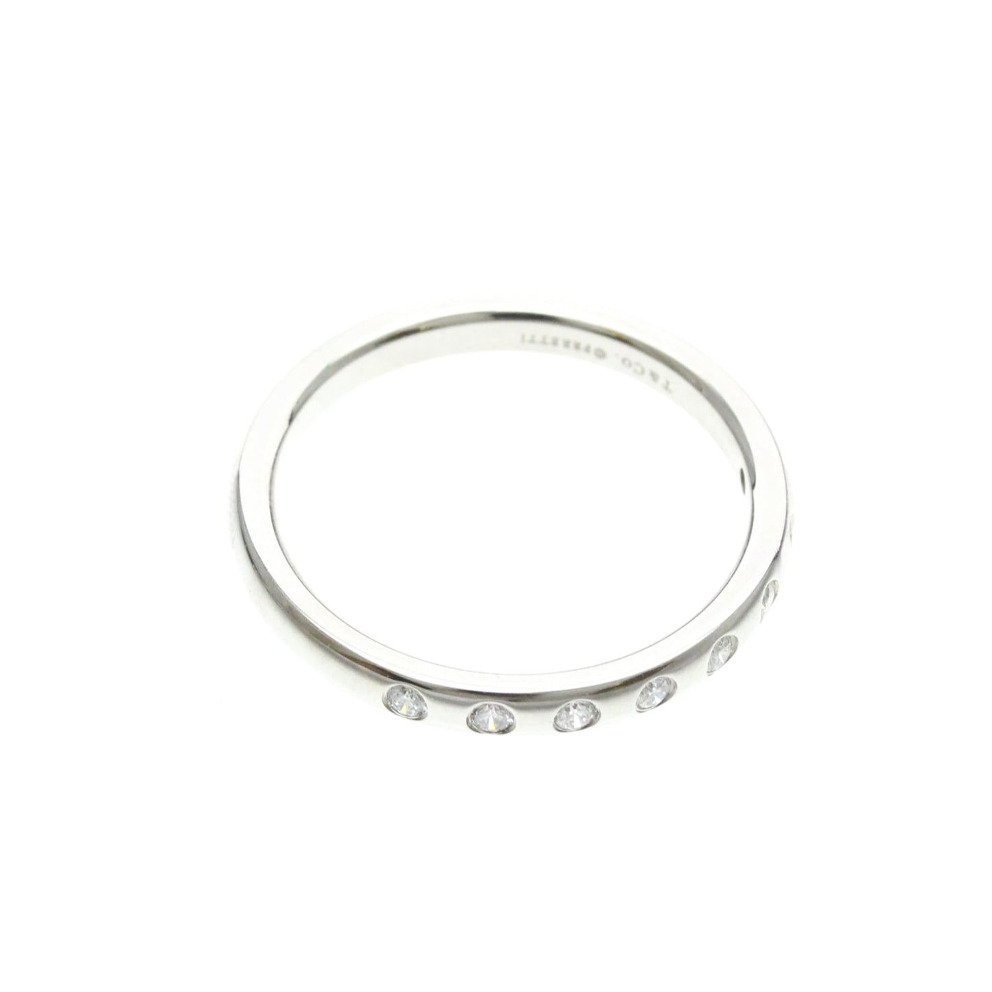 Tiffany Stacking Band · Platinum · 8 Diamonds