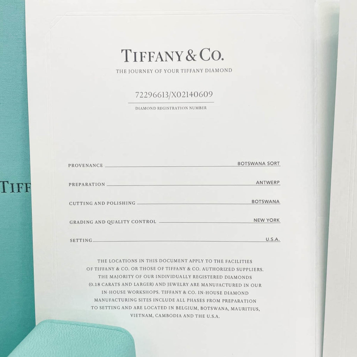 Tiffany Solitaire · Diamond · Platinum · VVS2