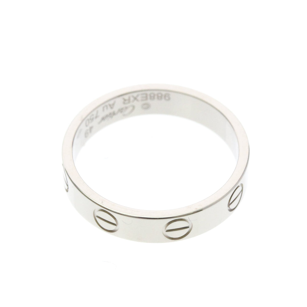 Cartier Mini Love · 18K White Gold · Size 4.75 (EU 51.88)