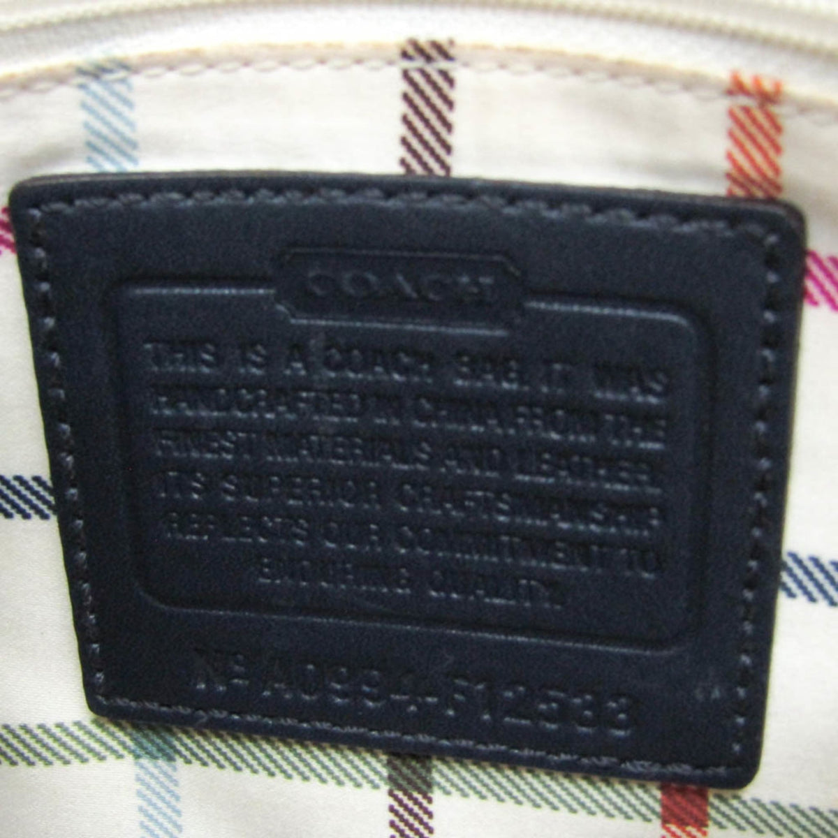 Coach Signature · Denim & Patent Leather