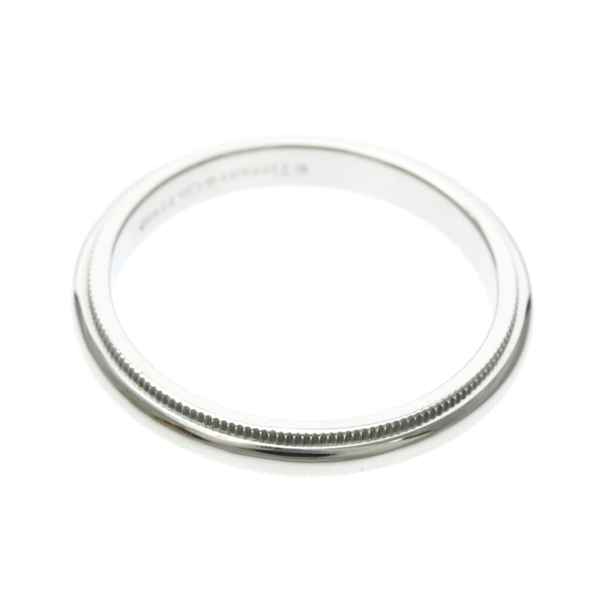 Tiffany Milgrain Band · Platinum