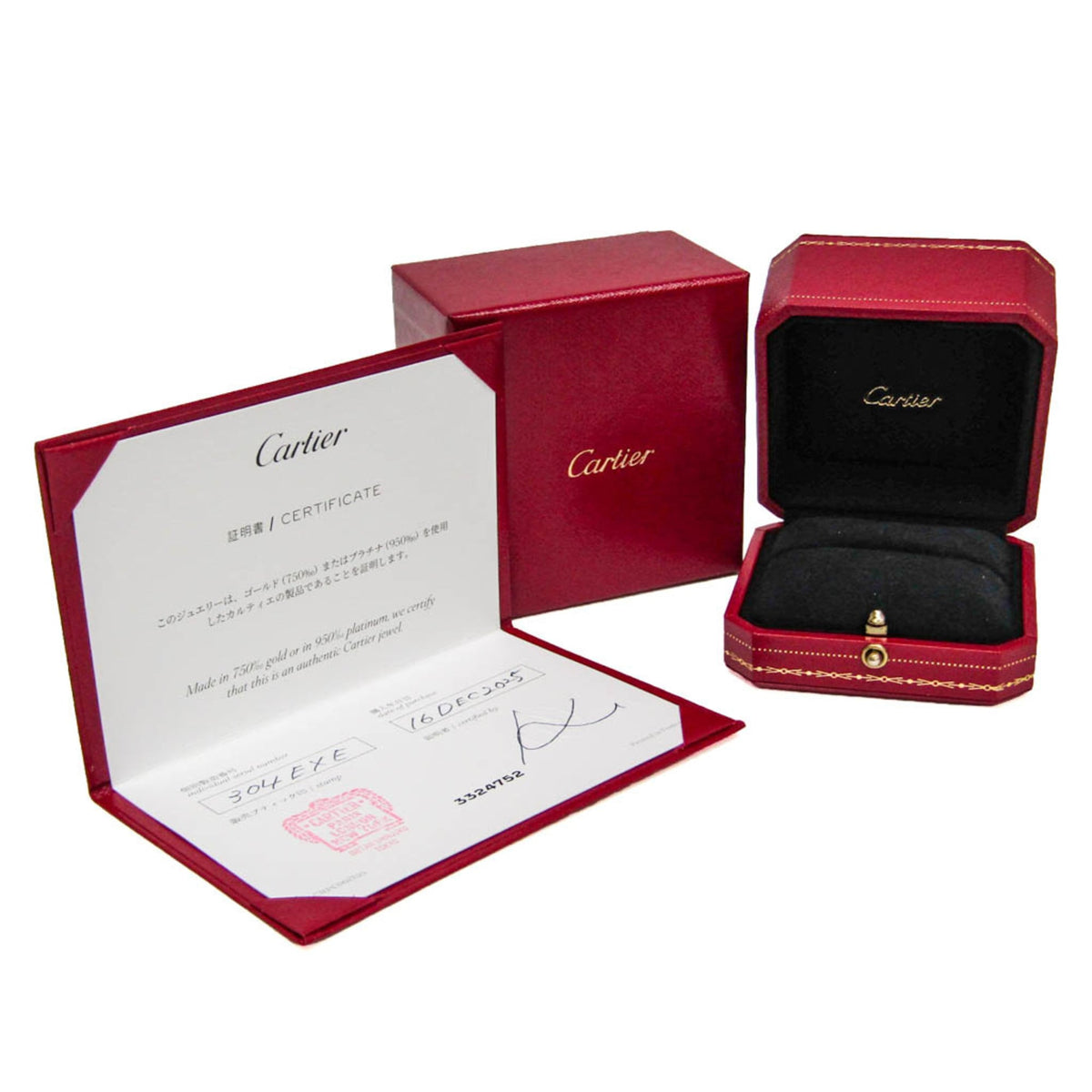 Cartier Mini Love · 18K White Gold · Diamond · Size 4.5 (EU 51.25)