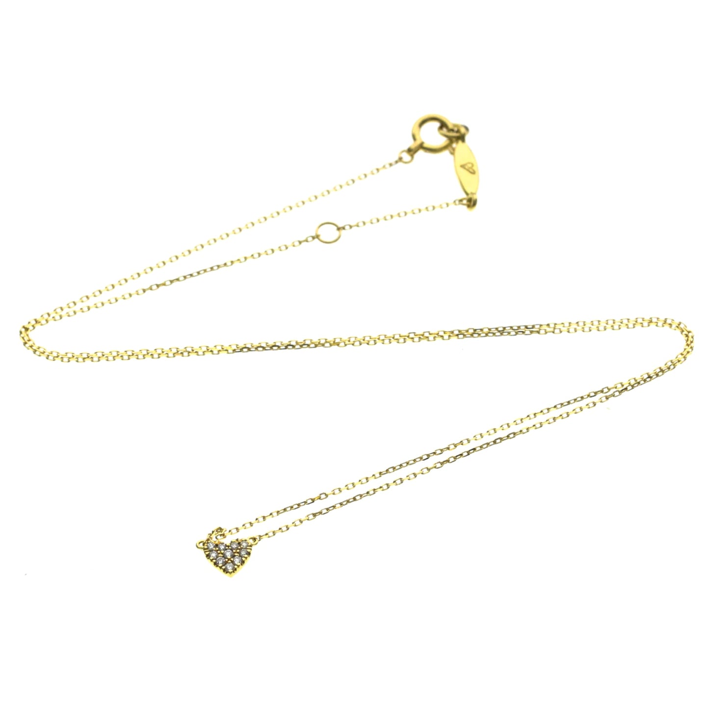 AHKAH Heart Pavé · 18K Yellow Gold · Diamond