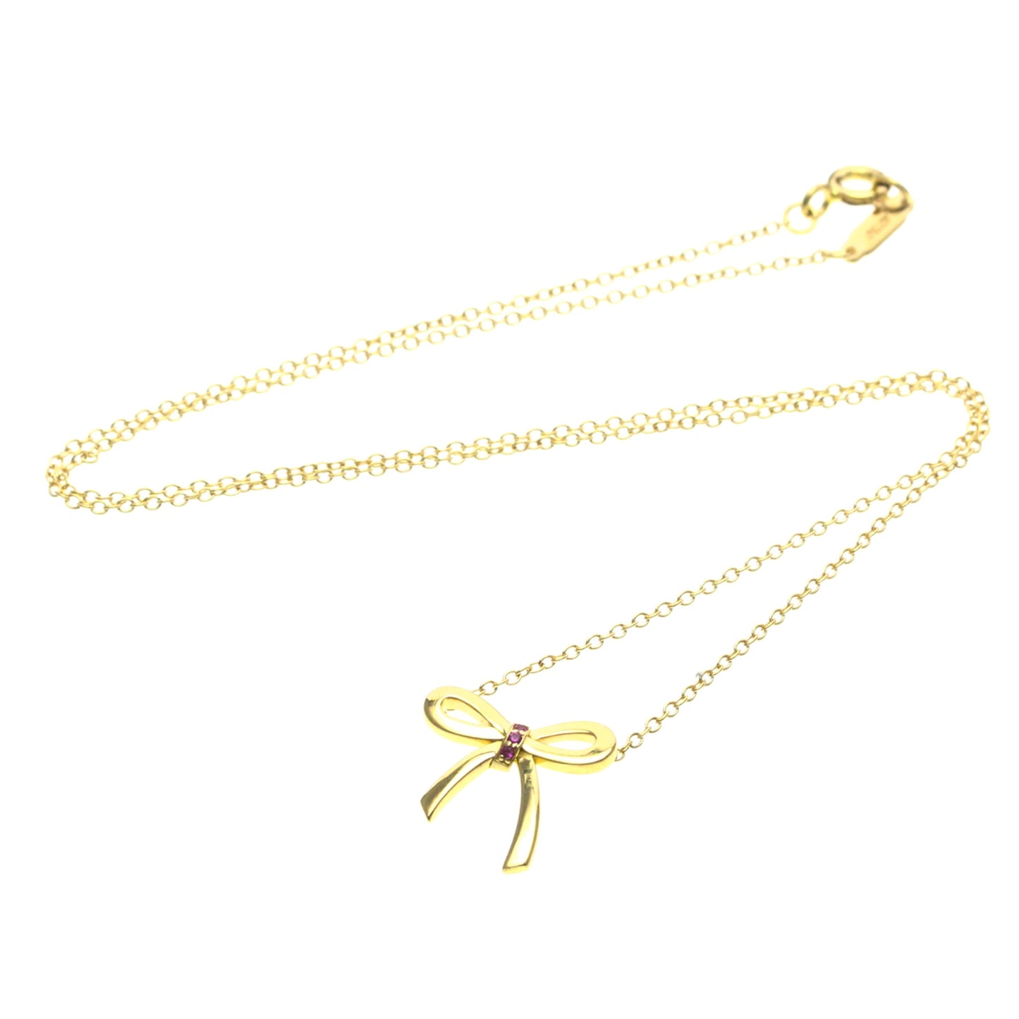 Tiffany Bow Ribbon · Rose Gold · Ruby