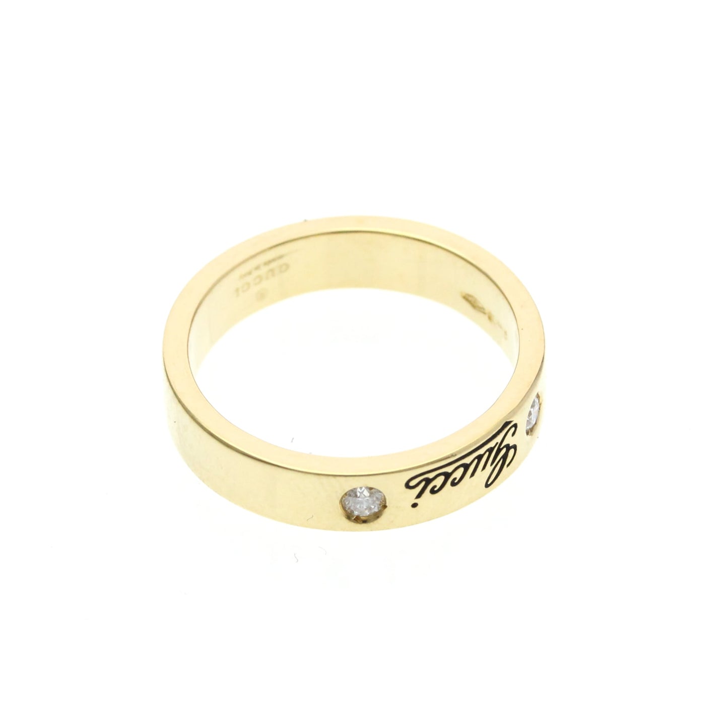 Gucci Icon · Diamond Band · 18K Yellow Gold