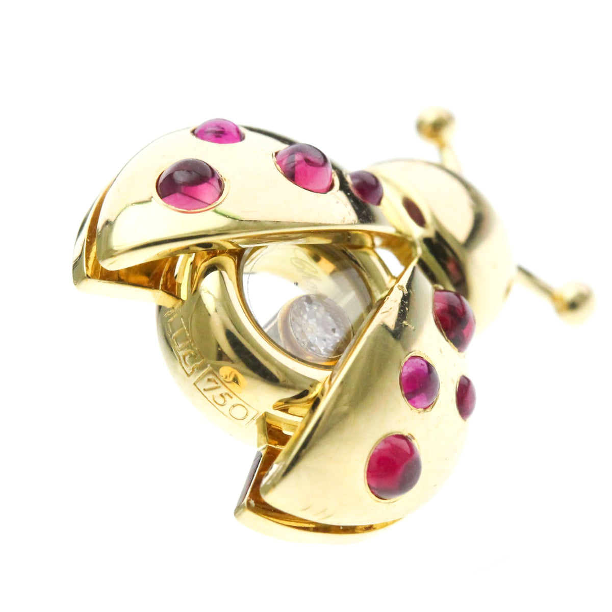 Chopard Ladybug · 18K Yellow Gold · Ruby