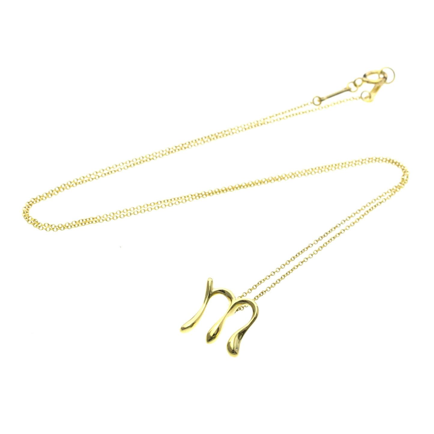 Tiffany Letter M · 18K Yellow Gold