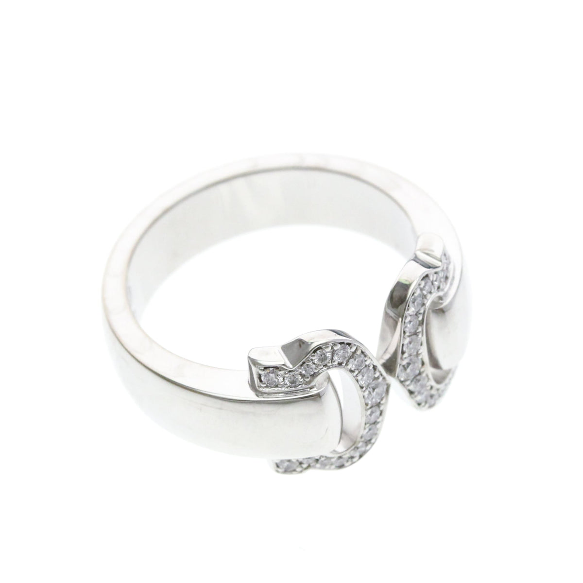 Cartier 2C Boucle · 18K White Gold · Diamond