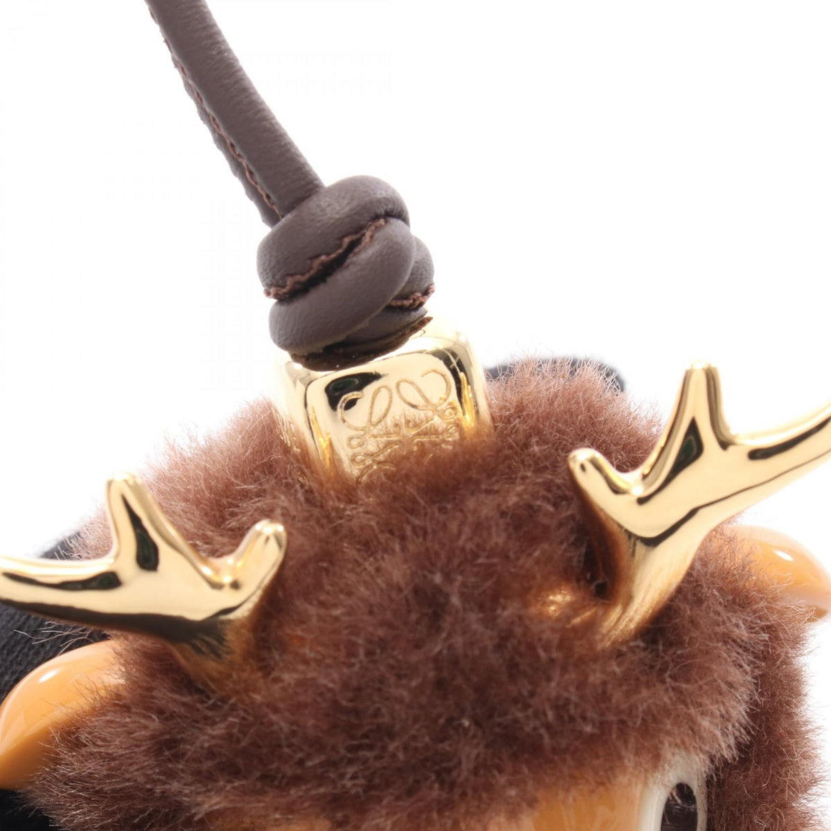 LOEWE Forney Charm · Leather & Fur