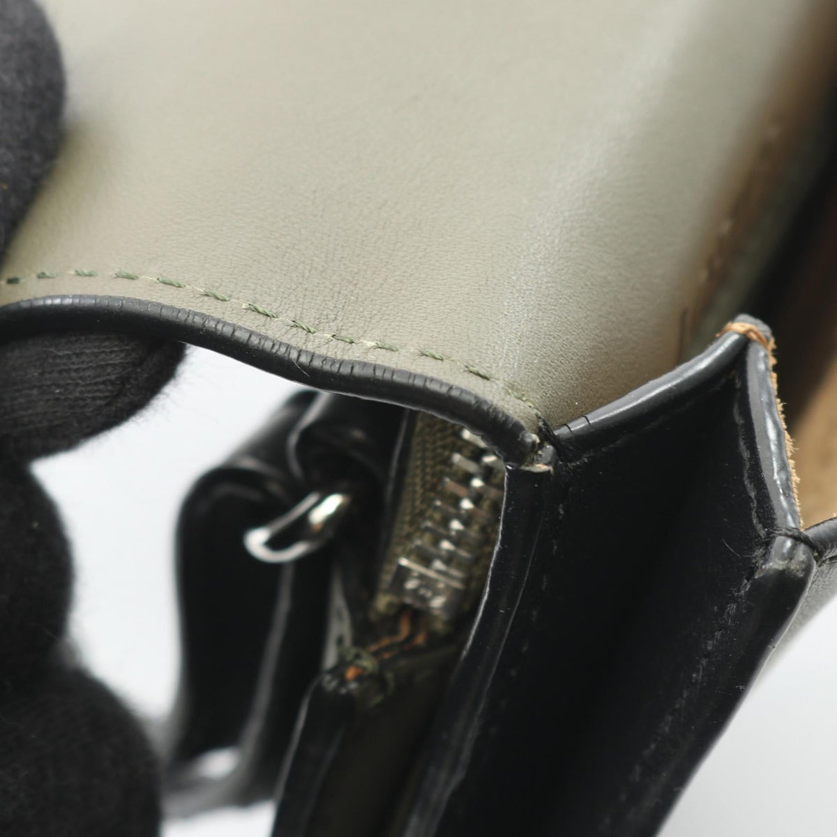 Loewe Gusset Flat · Leather Crossbody