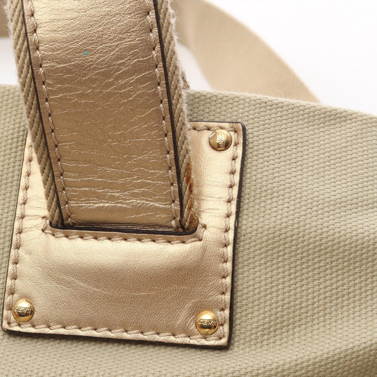 Loewe Anagram · Canvas & Leather Tote