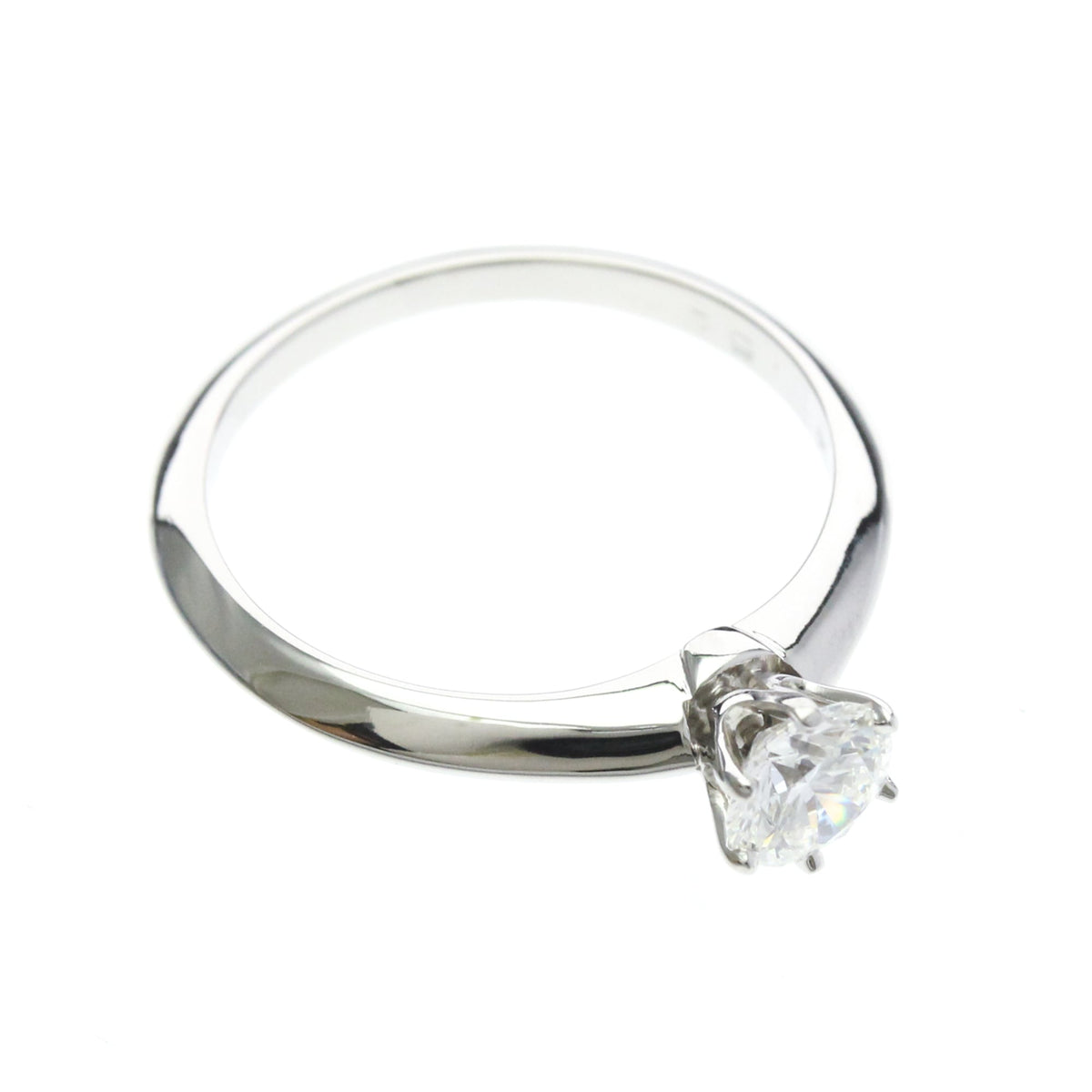 Tiffany Solitaire · Platinum · Diamond · Size 6 (EU 52.5)