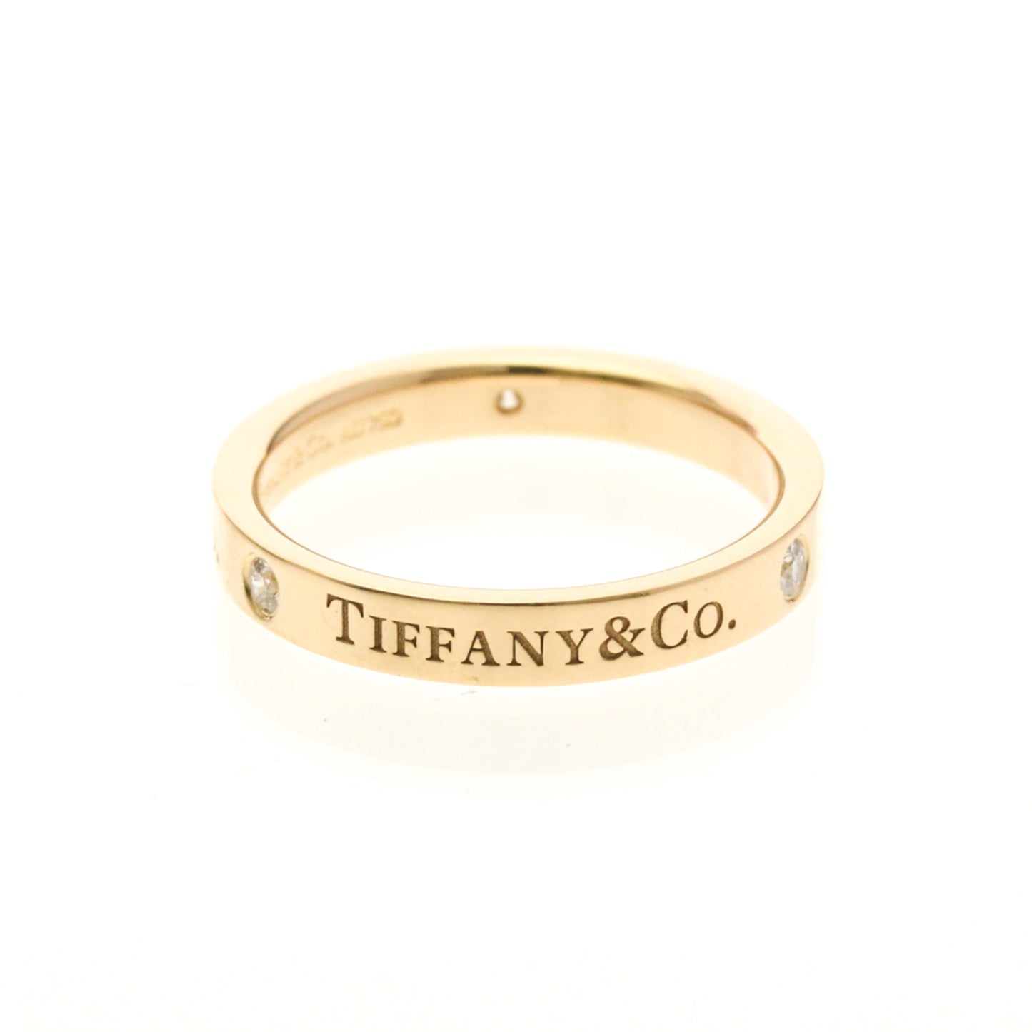 Tiffany Flat Band · Diamond · Rose Gold
