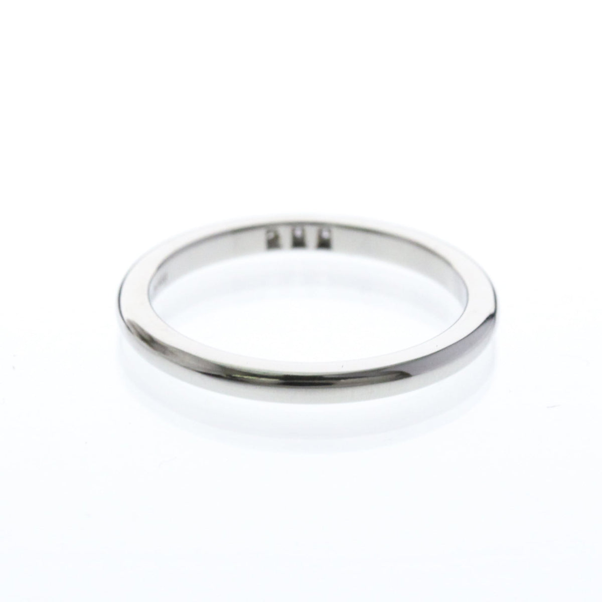 Tiffany Forever · Platinum · 3 Diamond Band · Size 6 (EU 55)