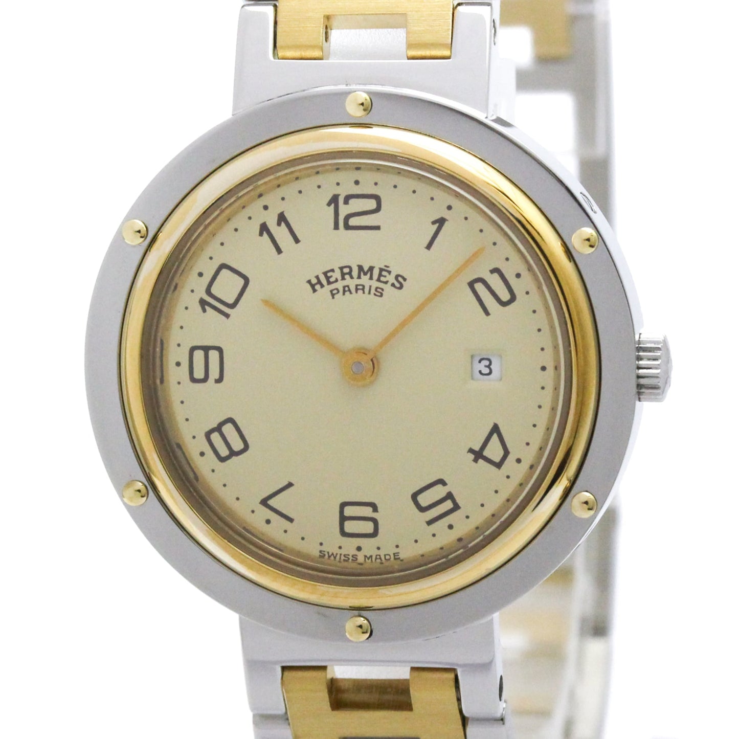 Hermès Clipper · Gold Plated Steel · Quartz