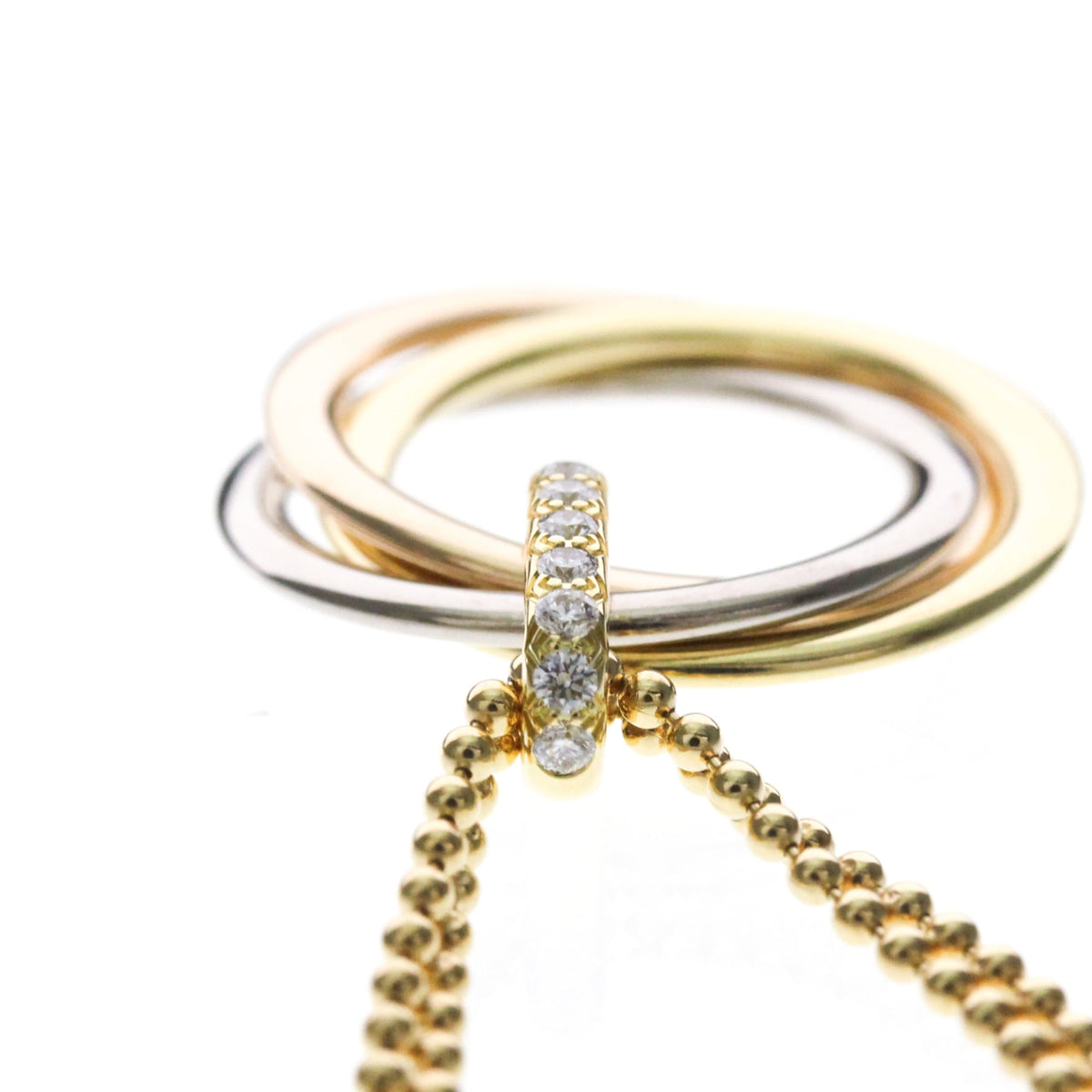 Cartier Trinity · Diamond Necklace · Tri-Gold