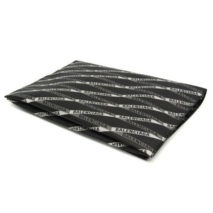 Balenciaga Logo Print · Leather Clutch