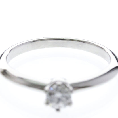 Tiffany Solitaire · 0.2ct Diamond · Platinum · Size 4.5 (EU 51.25)