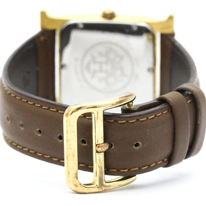 Hermès Heure H · Gold Plated · Quartz