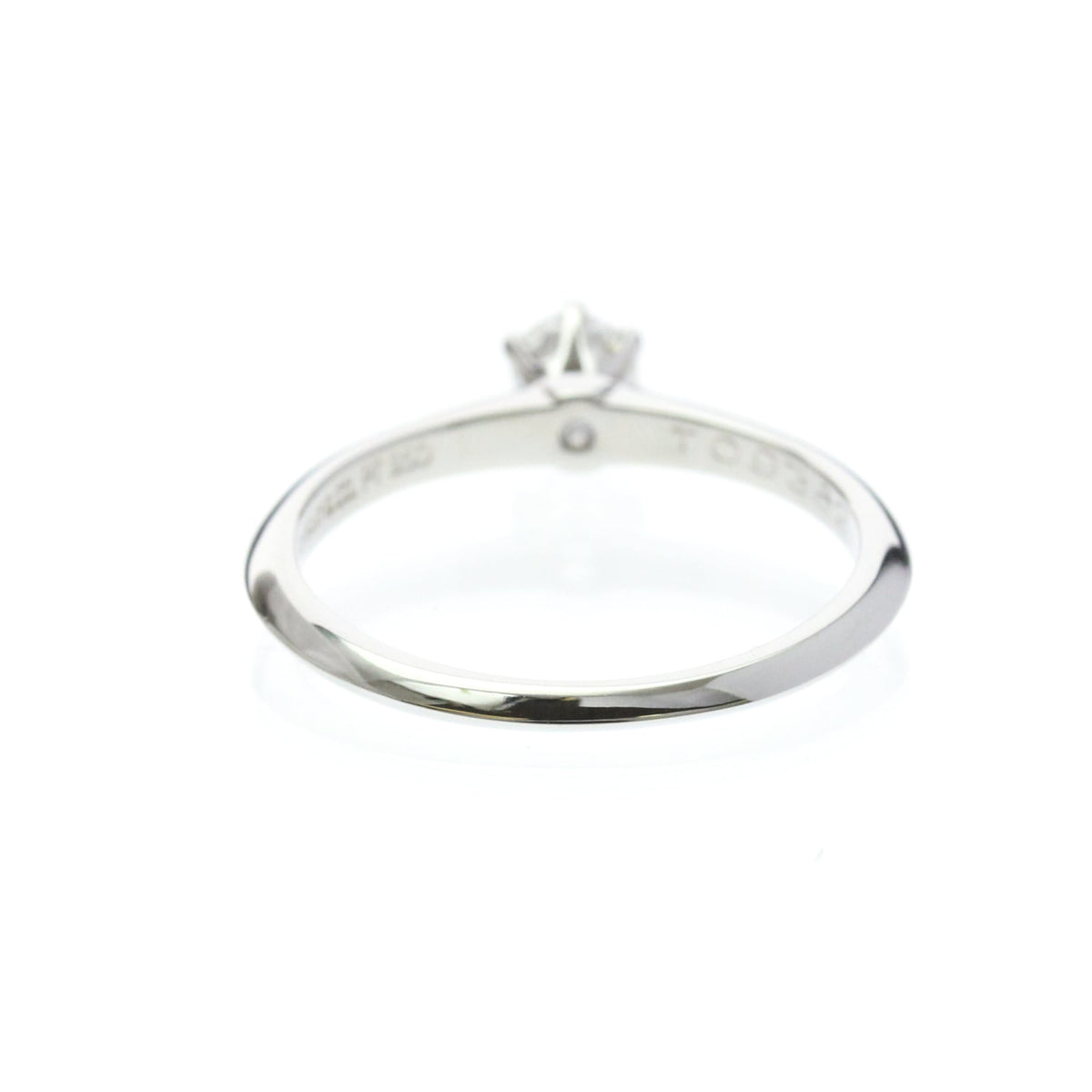 Tiffany Solitaire · Platinum · Diamond 0.23ct · Size 5.8 (EU 52)