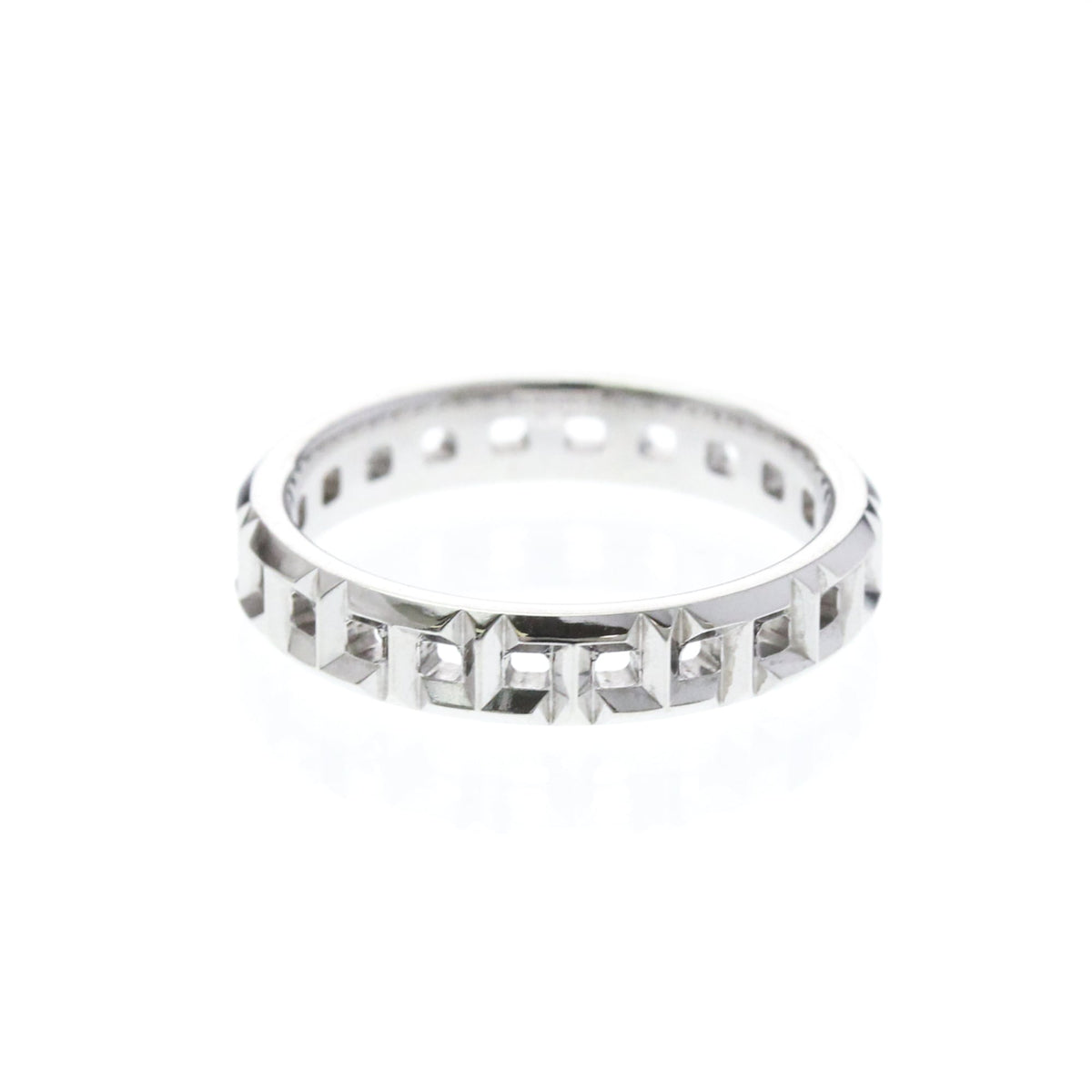 Tiffany T True Narrowing · 18K White Gold · Size 5 (EU 52.5)