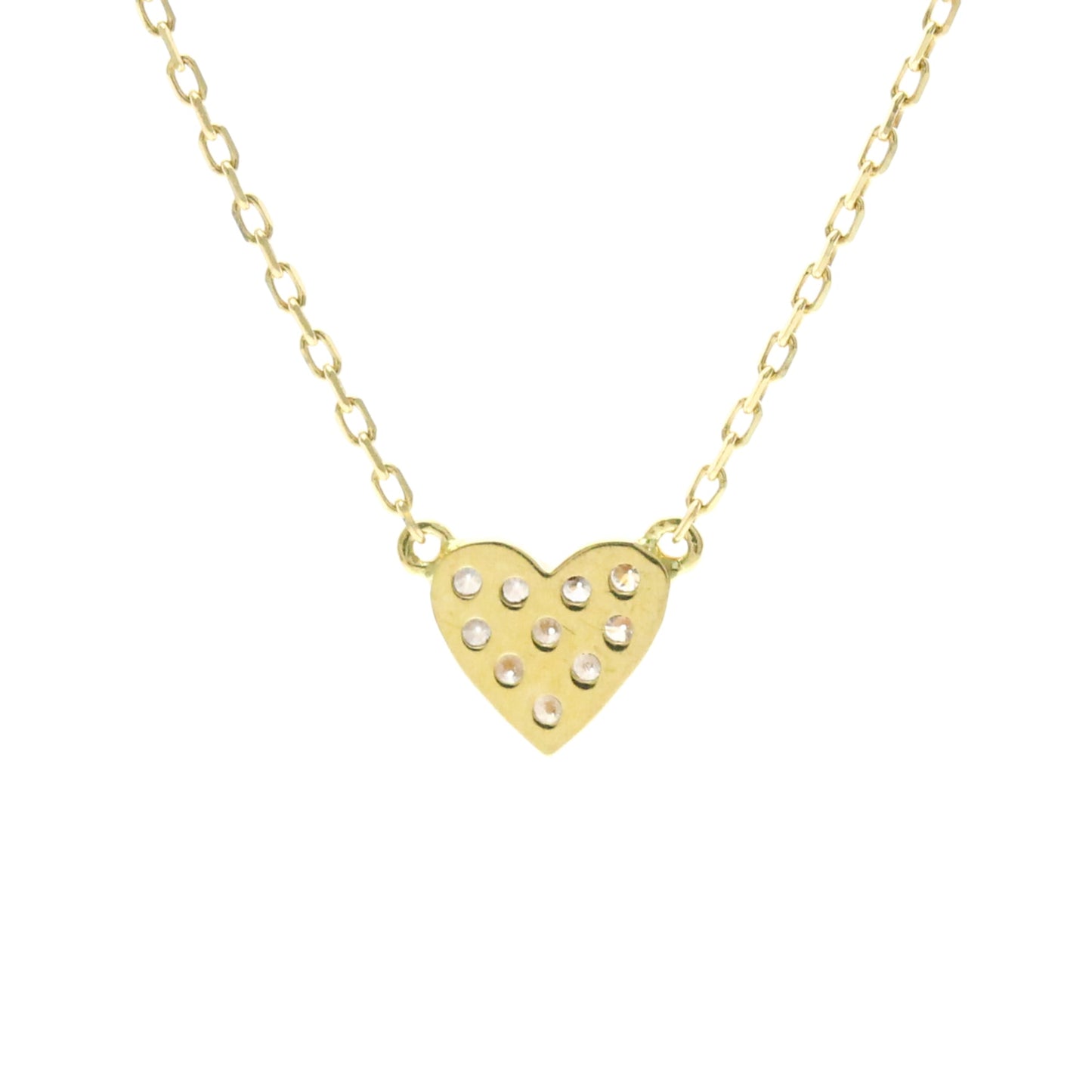 AHKAH Heart Pavé · 18K Yellow Gold · Diamond