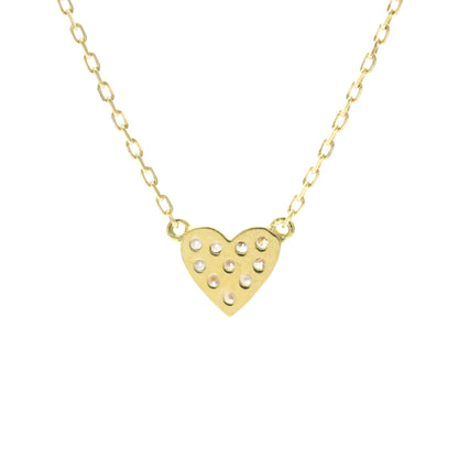 AHKAH Heart Pavé · 18K Yellow Gold · Diamond