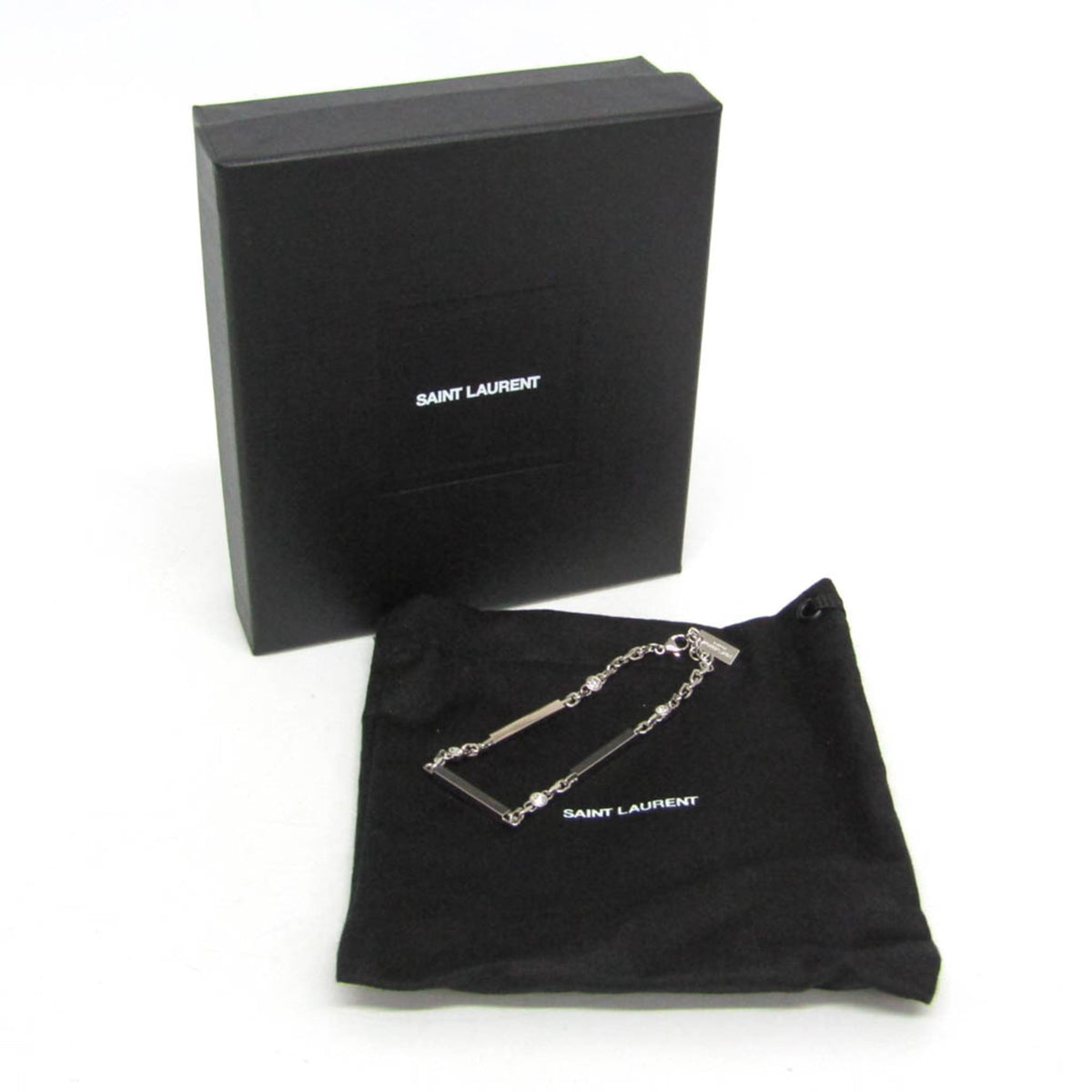 Saint Laurent · Rhinestone Charm Bracelet