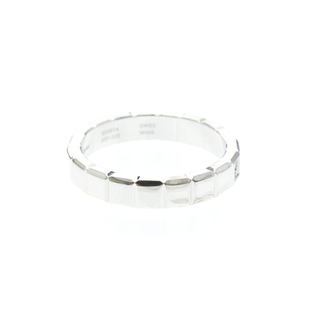 Chopard Ice Cube · 18K White Gold · Diamond · Size 7.6 (EU 56.5)