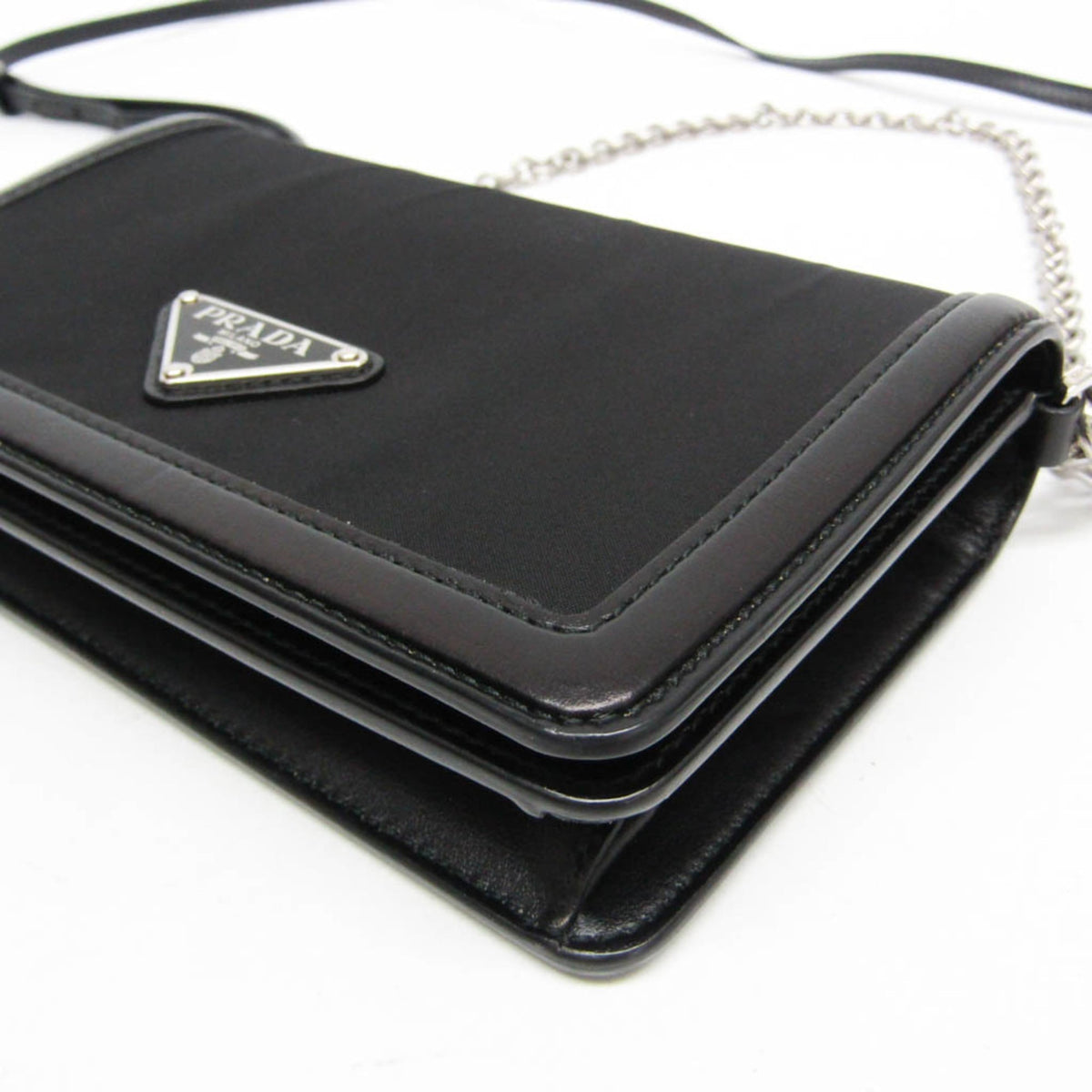 Prada Chain Mini Crossbody · Nylon