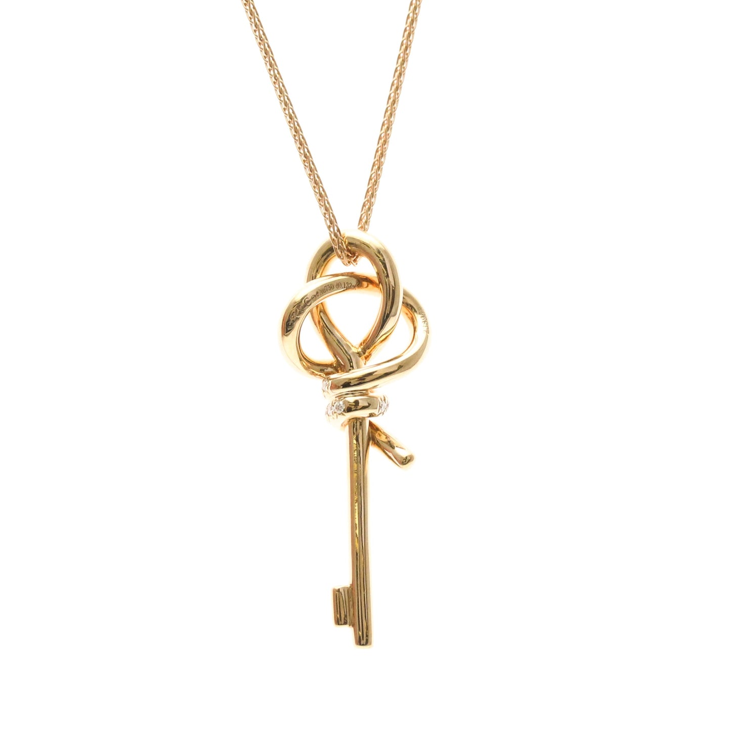 Tiffany Knot Key · 18K White Gold · Diamond