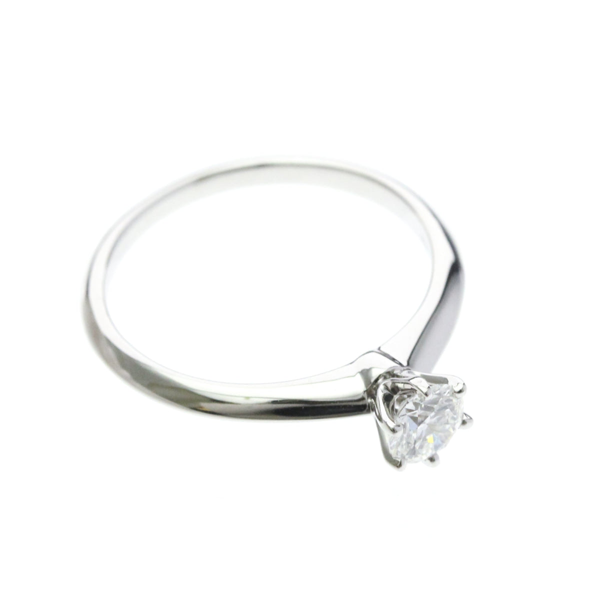 Tiffany Solitaire · Platinum · Diamond · Size 6 (EU 52.5)