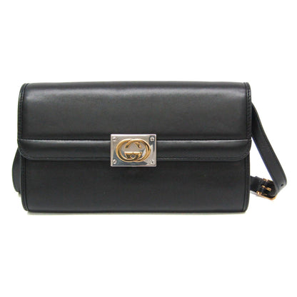 Gucci Interlocking · Leather Clutch