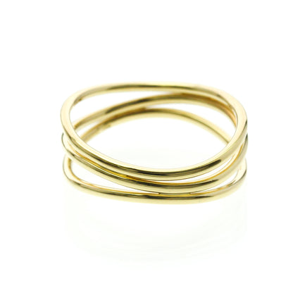 Tiffany Wave 3-Row · 18K Yellow Gold