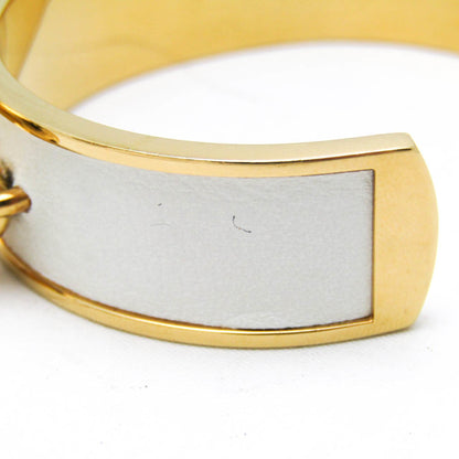Hermès Bell · Leather & Metal Bangle