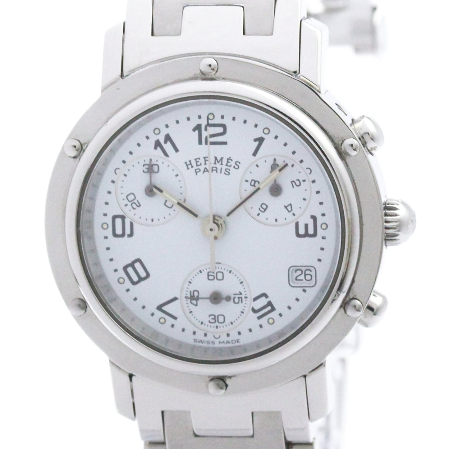 Hermès Clipper Chronograph · Steel · Quartz