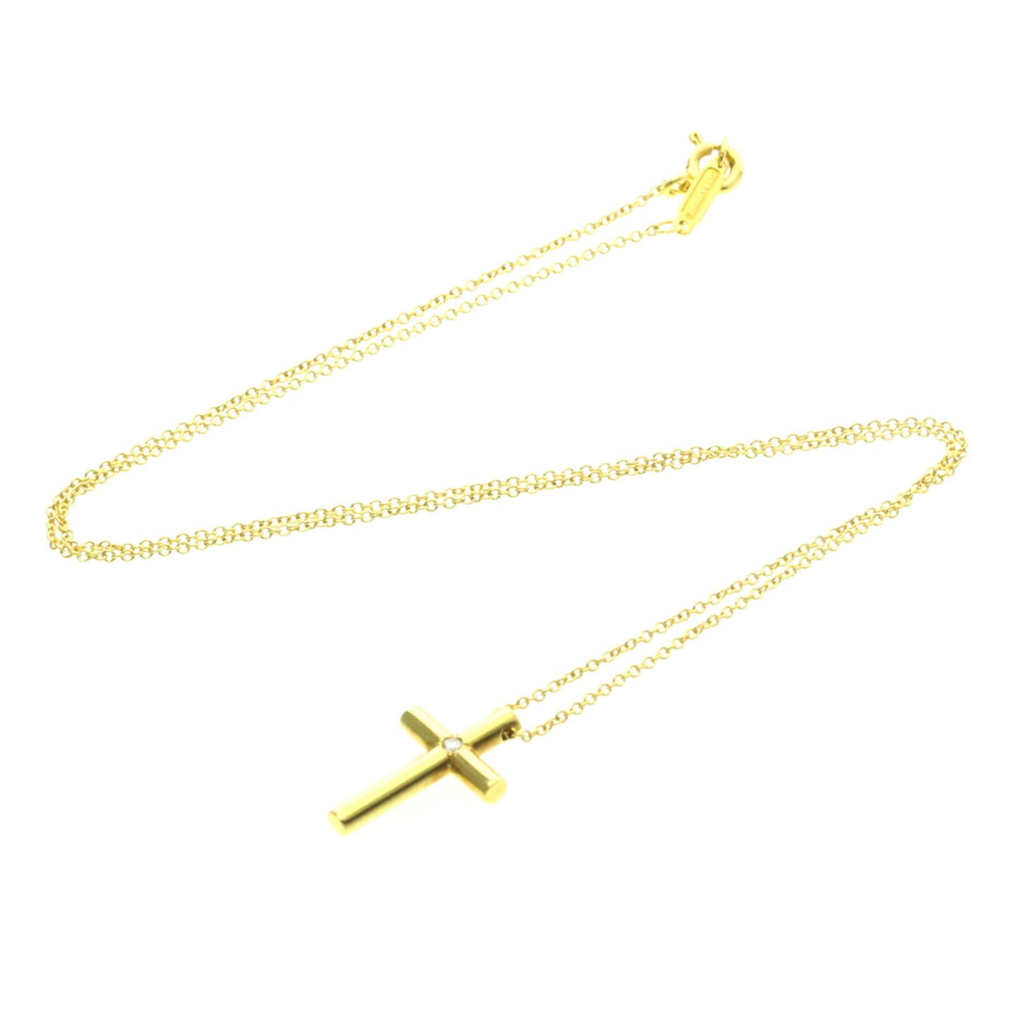 Tiffany Cross · Diamond · 18K Yellow Gold