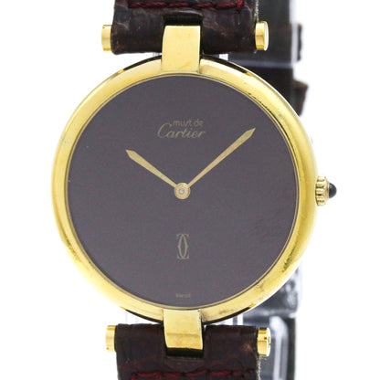 Cartier Must Vendome · Gold Plated · Quartz