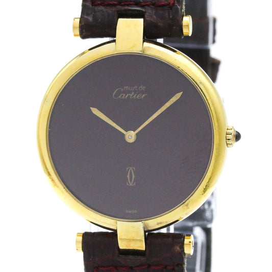 Cartier Must Vendome · Gold Plated · Quartz