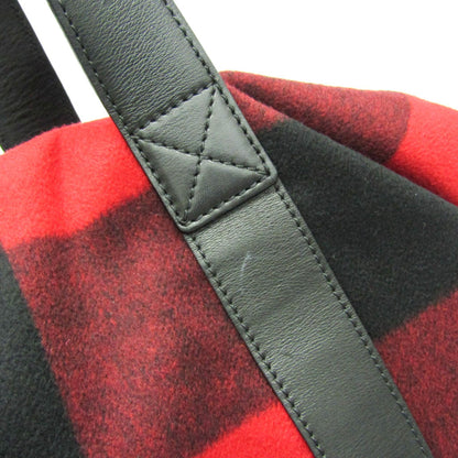 Celine Check Pattern Boston · Wool & Leather