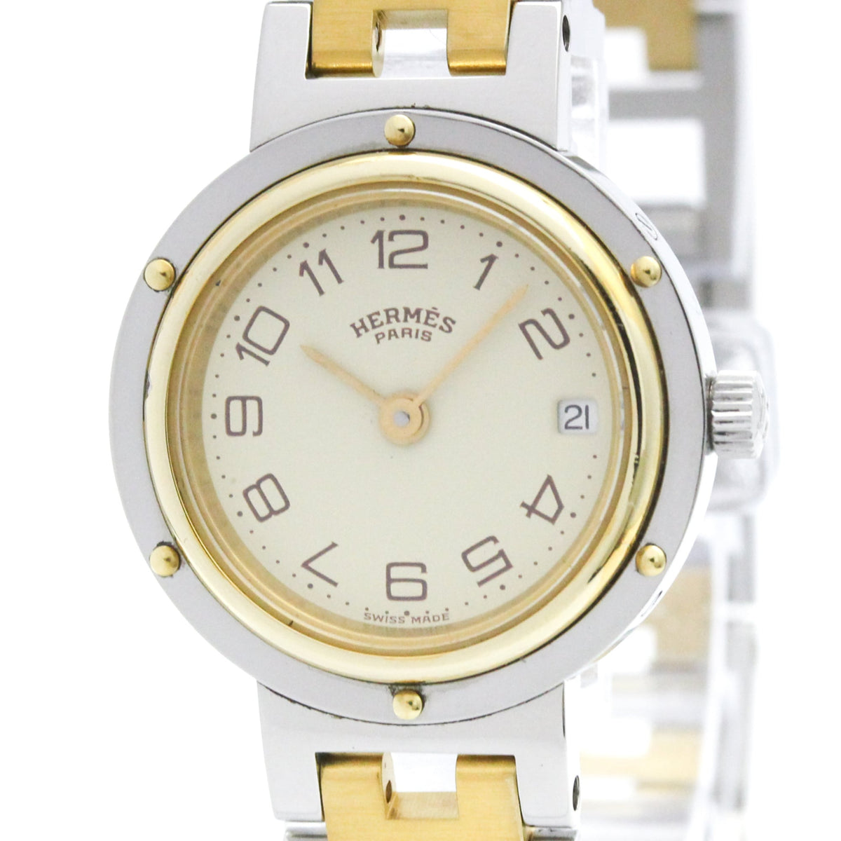 Hermès Clipper · Gold Plated Steel · Quartz