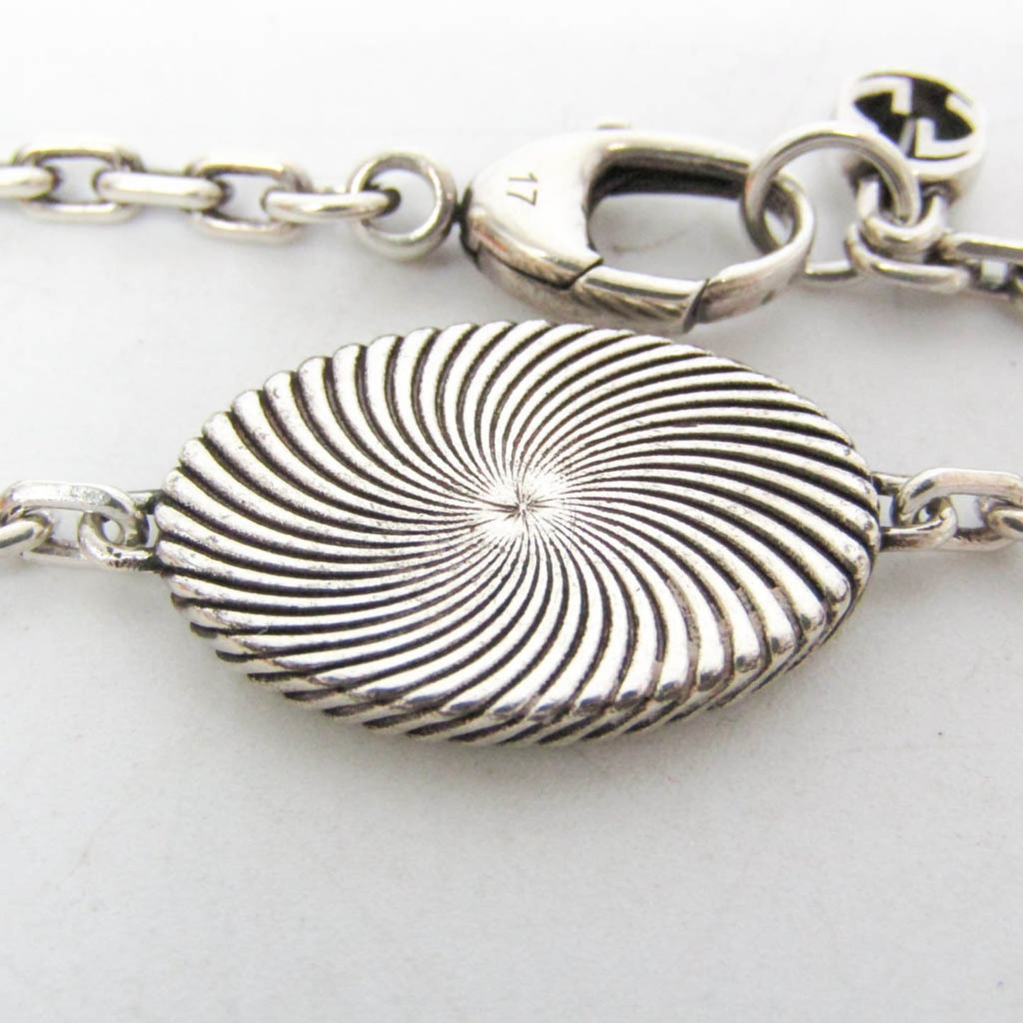 Gucci Double G · Silver 925 Charm Bracelet