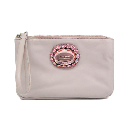 Miu Miu Nappa Cristal · Leather Pouch