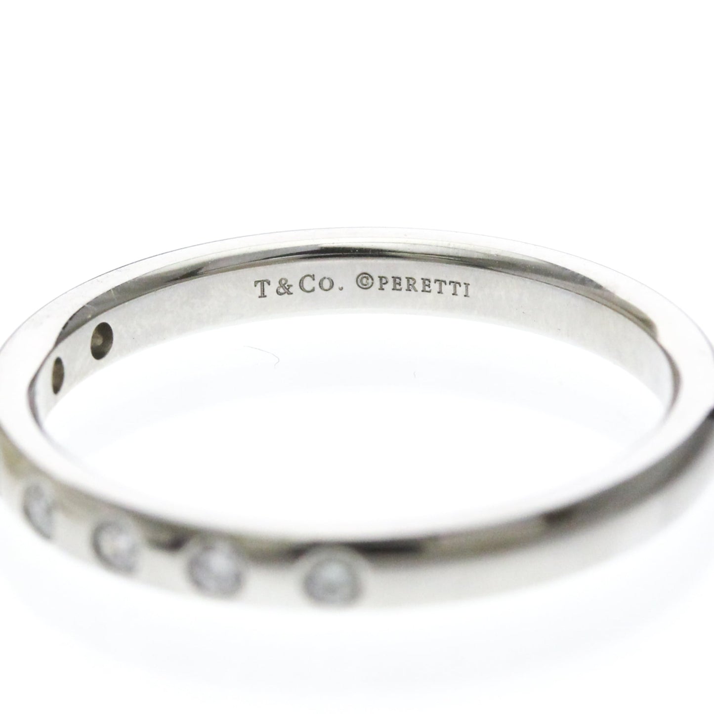 Tiffany Stacking Band · Platinum · 8 Diamonds