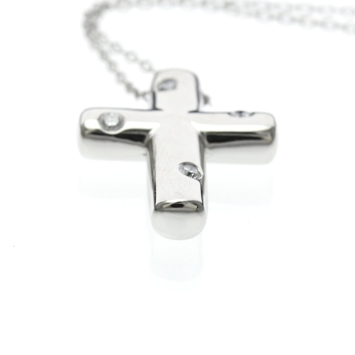 Tiffany Dots Cross · Platinum · Diamond