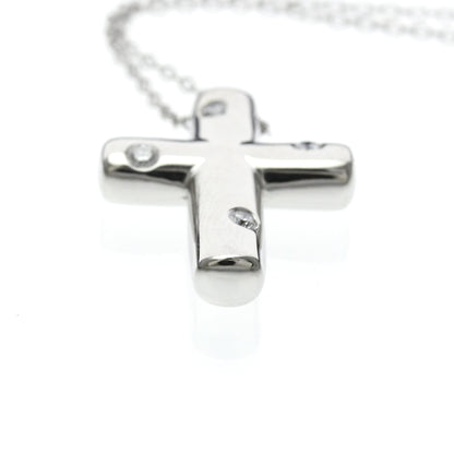 Tiffany Dots Cross · Platinum · Diamond