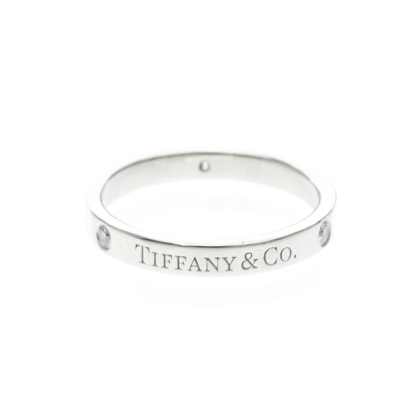 Tiffany Flat Band · Diamonds · Platinum