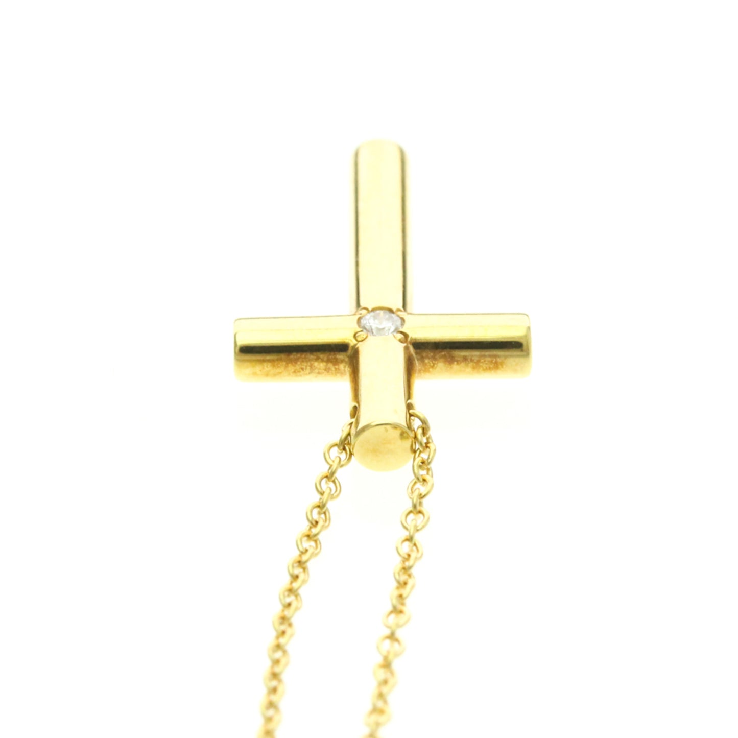 Tiffany Cross · Diamond · 18K Yellow Gold