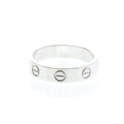 Cartier Mini Love · 18K White Gold · Diamond · Size 4.5 (EU 51.25)