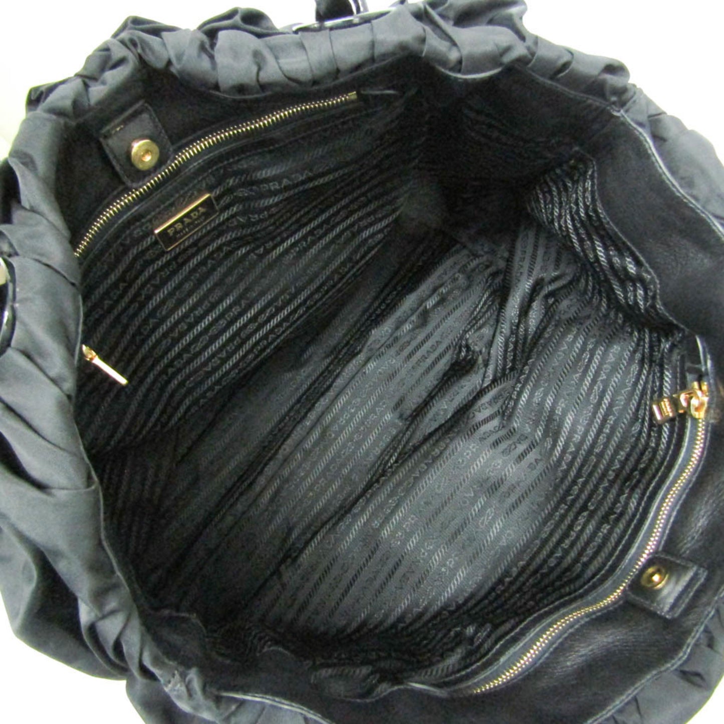 Prada Ruffled Chain · Nylon Tote